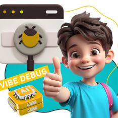 Тестирование & Vibe Debug. Охотники за багами - КИБЕРшкола программирования для детей, компьютерные курсы для школьников, начинающих и подростков - KIBERone г. Гуково