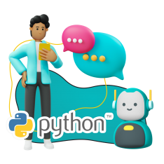 Умный чат-бот на Python - КИБЕРшкола программирования для детей, компьютерные курсы для школьников, начинающих и подростков - KIBERone г. Гуково