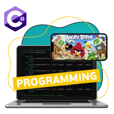 Программирование на C#. Удивительный мир 2D-игр - КИБЕРшкола программирования для детей, компьютерные курсы для школьников, начинающих и подростков - KIBERone г. Гуково